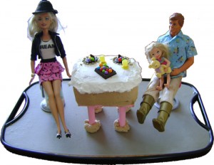 Cake of a Valentine scene